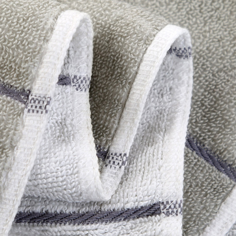 Home Textiles Pakistan - 2Pcs Long Striped Cotton Hand Towels