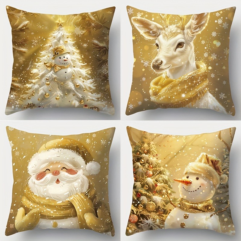 Home Textiles News - Christmas Pillowcases: Santa, Snowman, Reindeer &