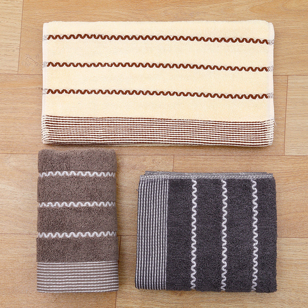 Home Textiles Pakistan - Jacquard Cotton Bath Towels Beige Soft