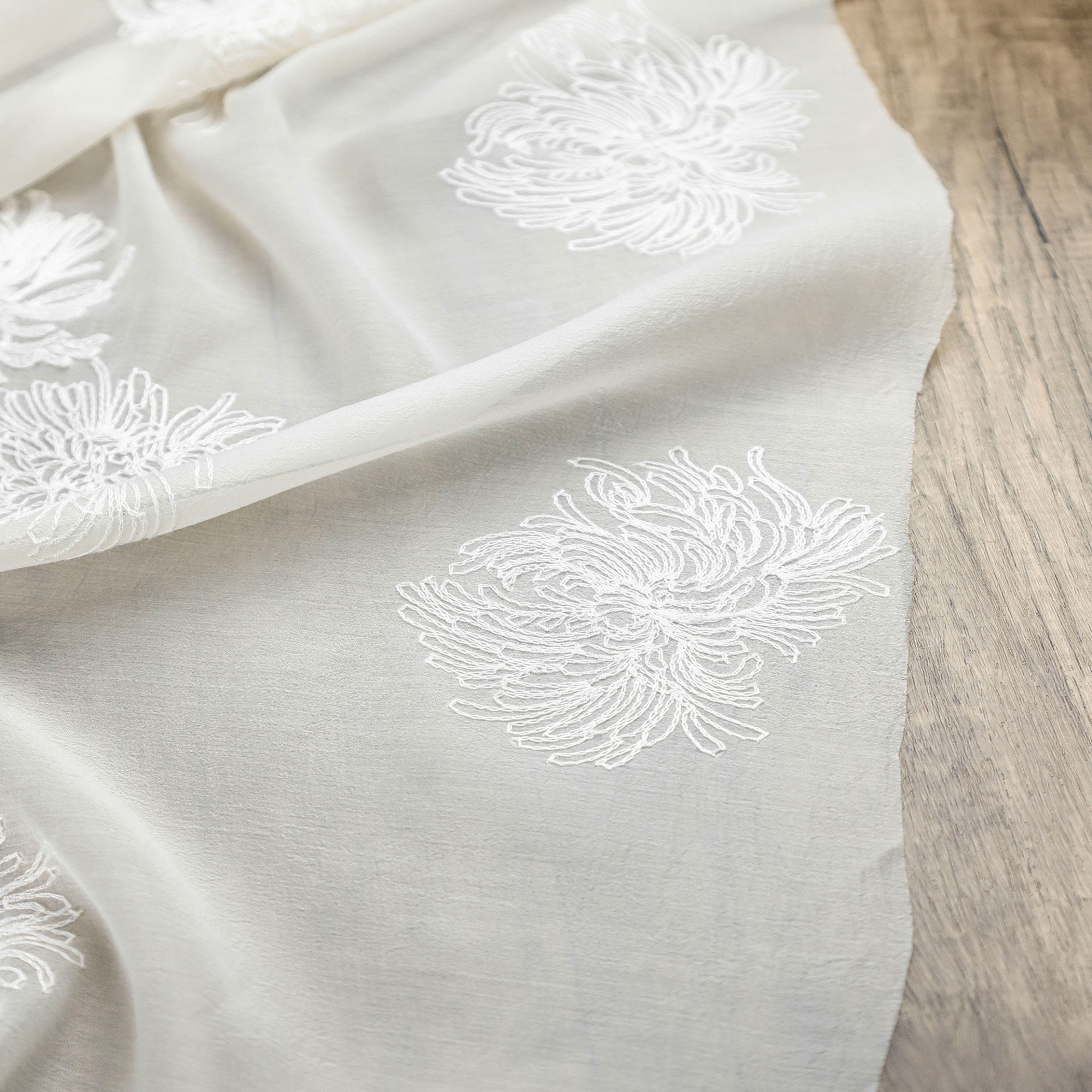 1Meter Chrysanthemum Embroider - Home Textiles Importers In Usa ulasan dan harga