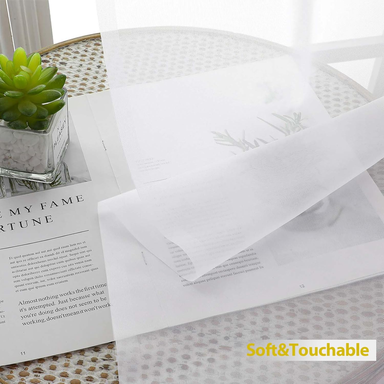 White Sheer Curtains 63 Inch L - Curtain Sheer Voile ulasan dan harga