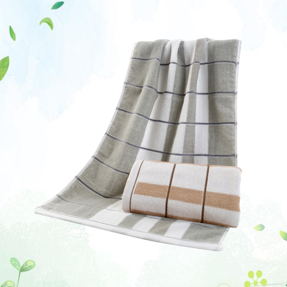 2Pcs Long Striped Cotton Hand  - Home Textiles Pakistan ulasan dan harga