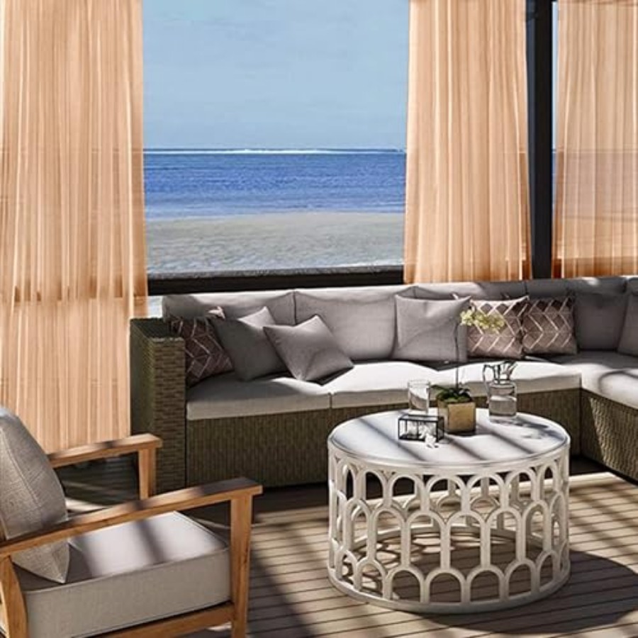 Sheer Outdoor Curtains for Pat - Curtain Sheer Voile ulasan dan harga