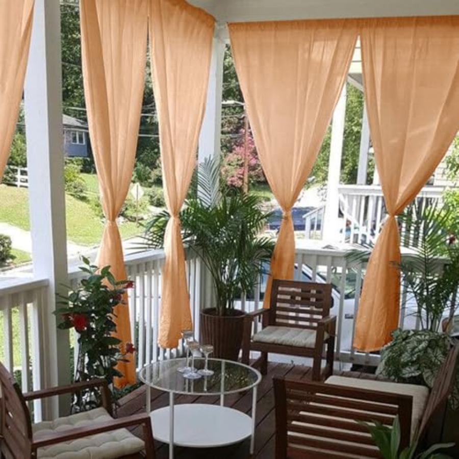 Sheer Outdoor Curtains for Pat - Curtain Sheer Voile ulasan dan harga