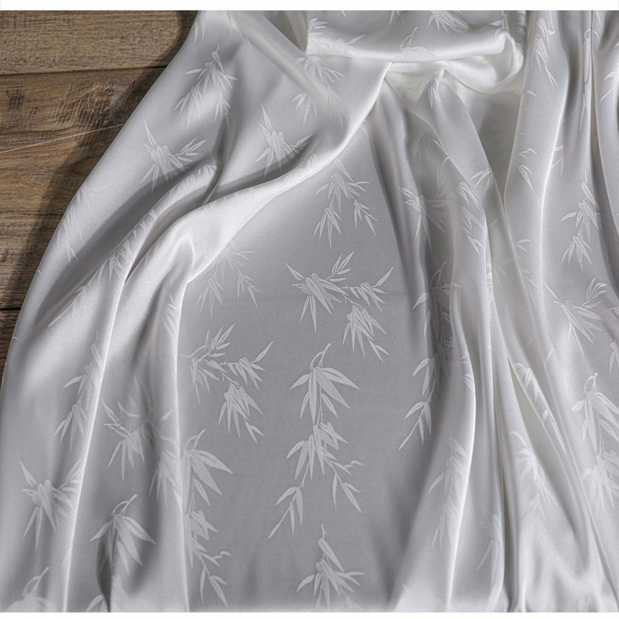 1Meter Bamboo Leaf Jacquard Ac - Home Textiles Importers In Usa ulasan dan harga