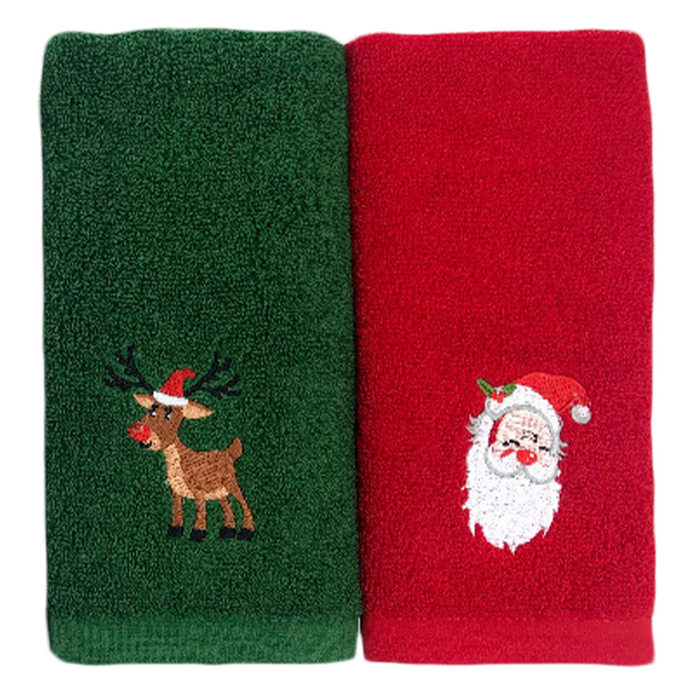 2Pcs Christmas Cotton Towel Xm - Home Textiles Pakistan ulasan dan harga