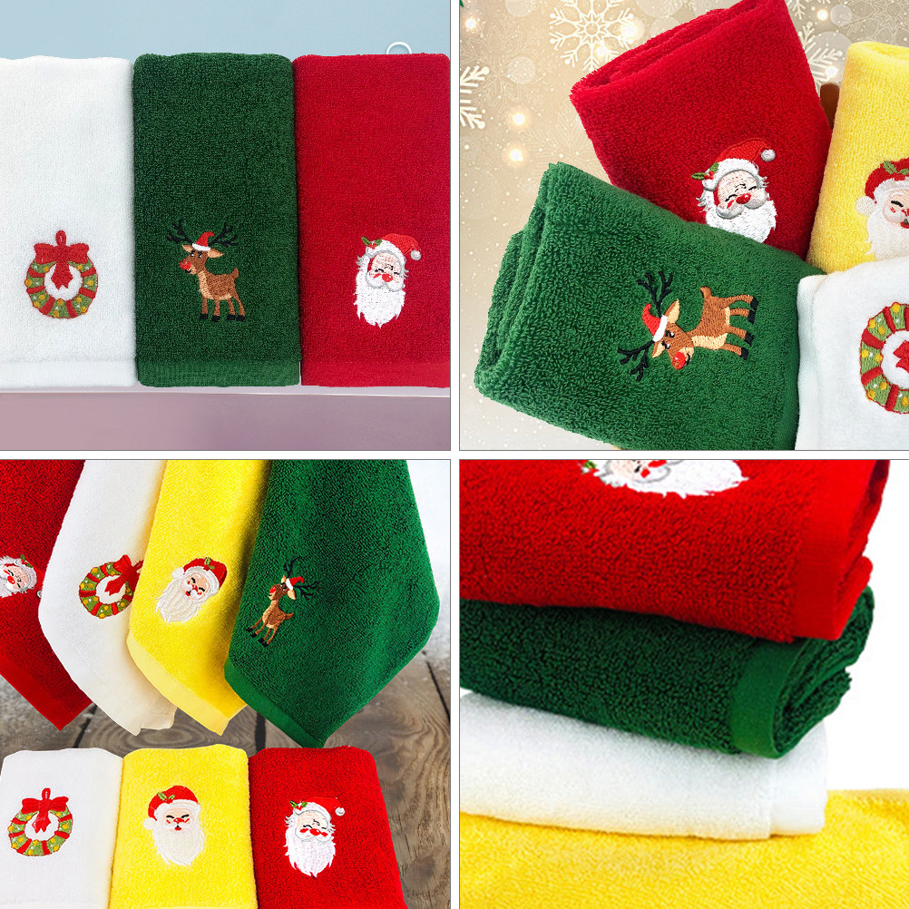 2Pcs Christmas Cotton Towel Xm - Home Textiles Pakistan ulasan dan harga