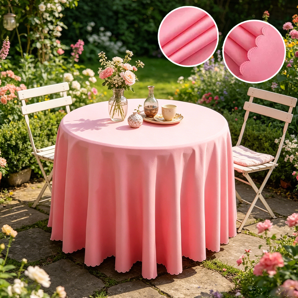 Polyester Round Tablecloth Wri - Home Textiles News ulasan dan harga