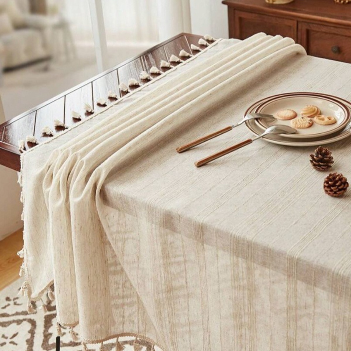 Table Cloth Rectangle Heavy Du - Home Textiles News ulasan dan harga