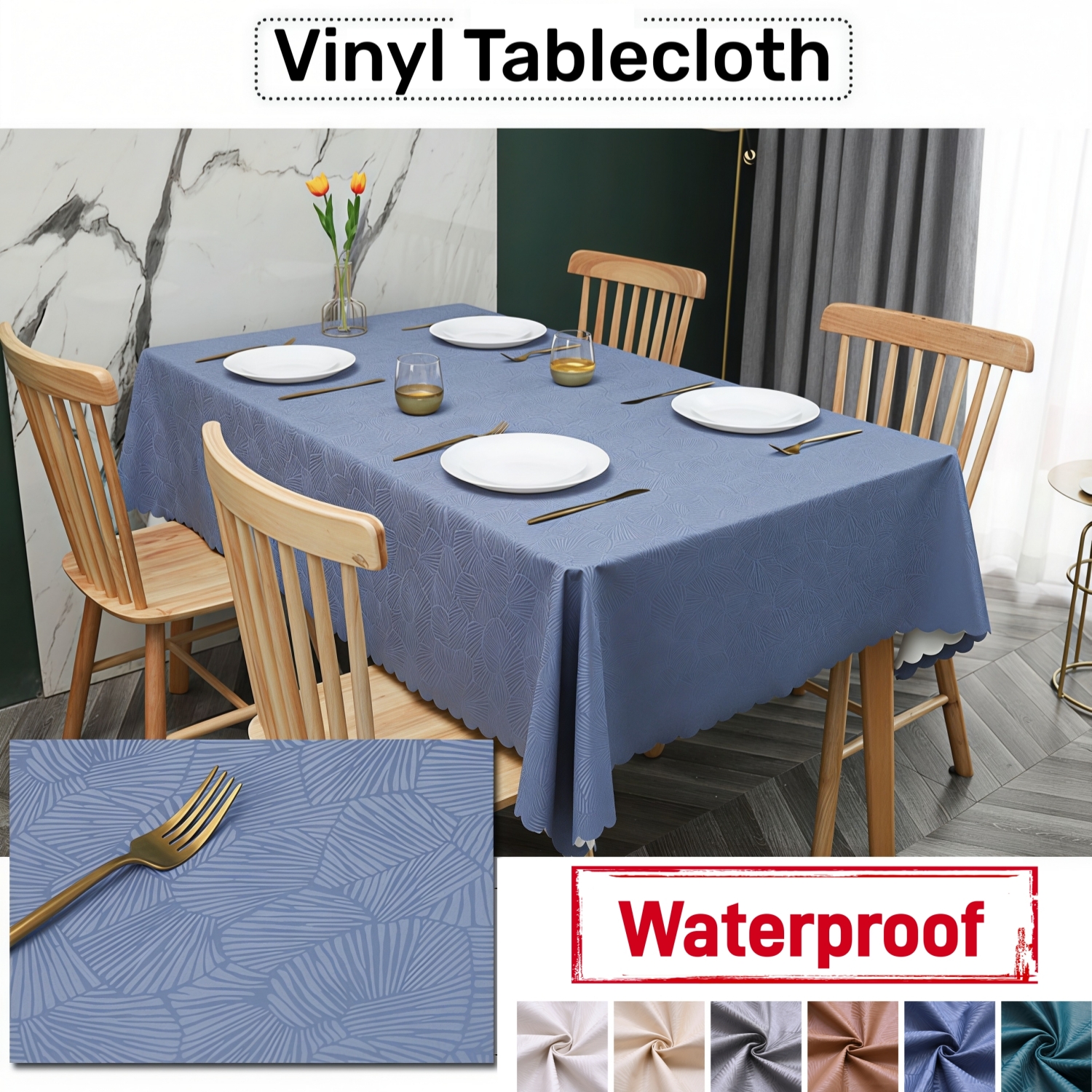 Vinyl Table Cloth Rectangular  - Home Textiles News ulasan dan harga