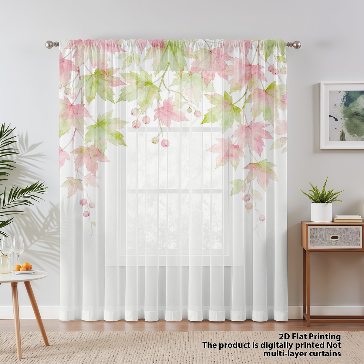 Flower Series Sheer Curtain, G - Curtain Sheer Voile ulasan dan harga