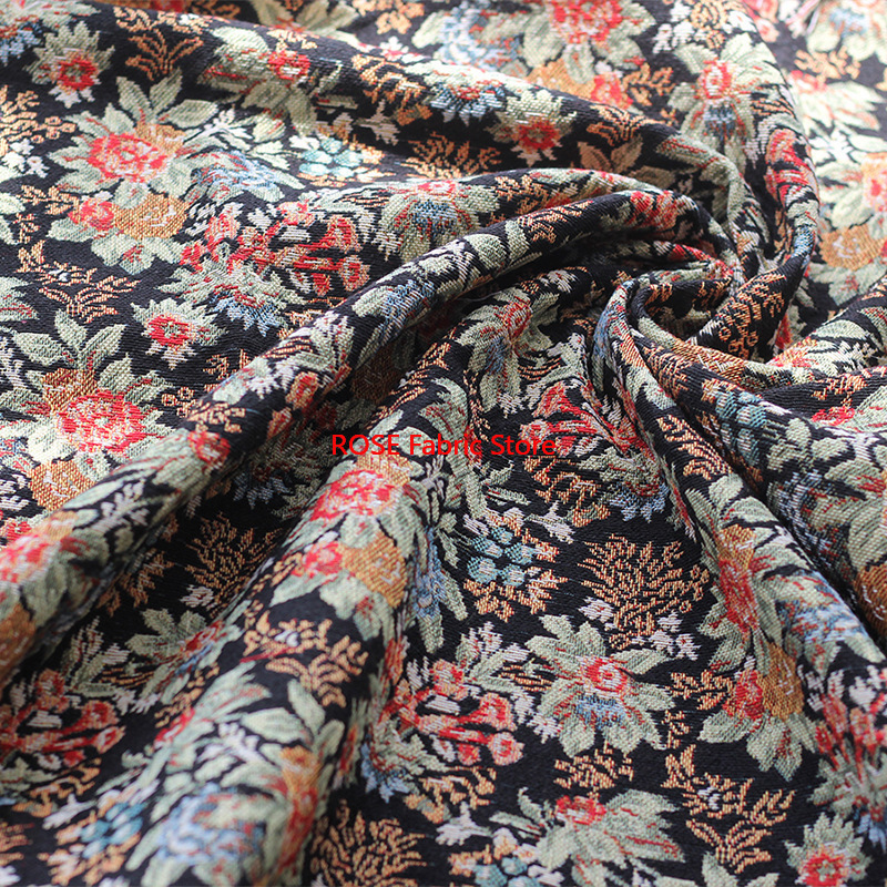 1 meter Retro Embossed Flowers - Home Textiles Importers In Usa ulasan dan harga