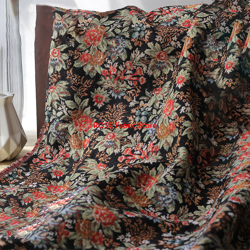 1 meter Retro Embossed Flowers - Home Textiles Importers In Usa ulasan dan harga