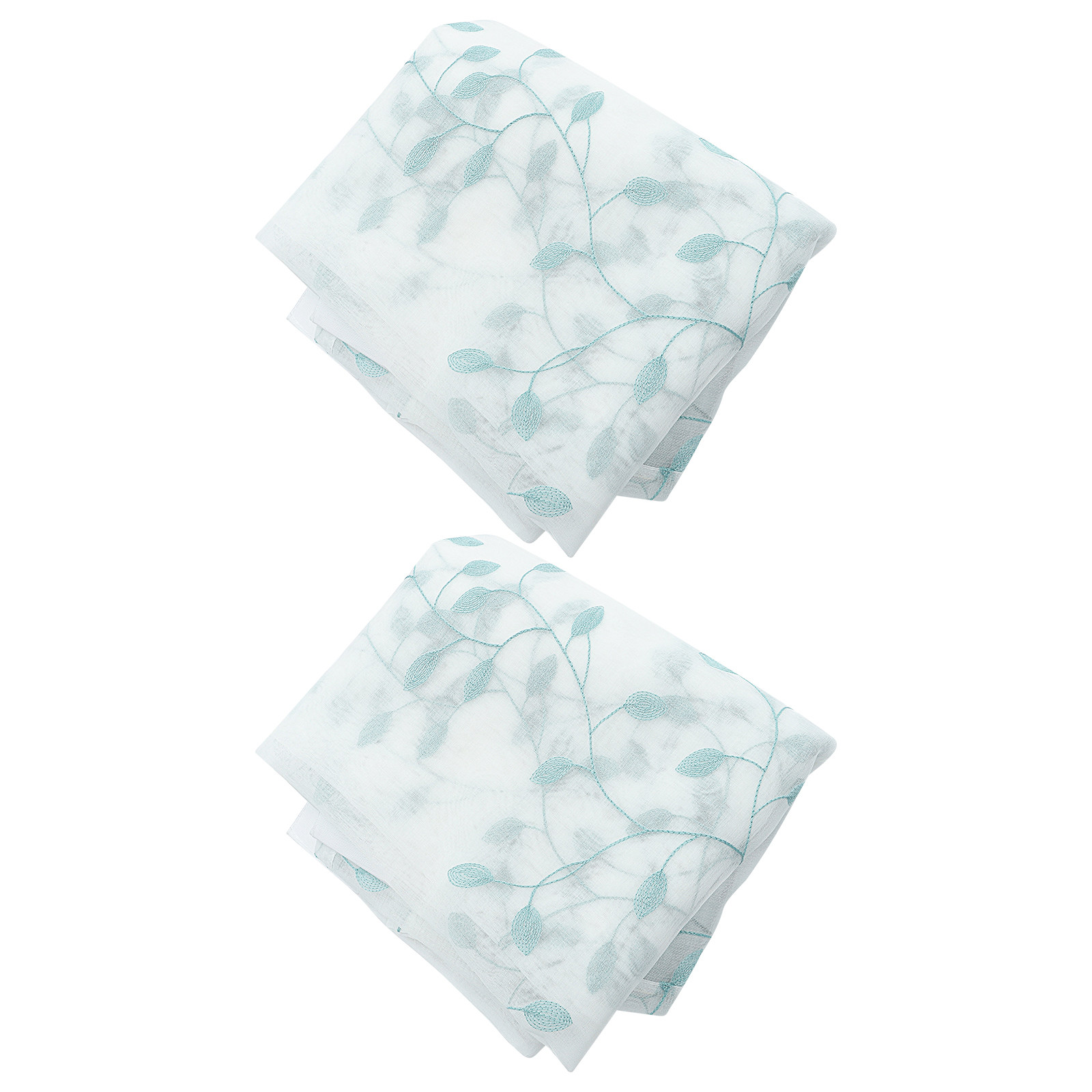 2Pcs Window Curtains Leaf Gauz - Curtain Sheer Voile ulasan dan harga