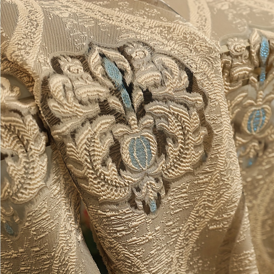 1pc Coffee 3D Embossed Sheer C - Curtain Sheer Voile ulasan dan harga